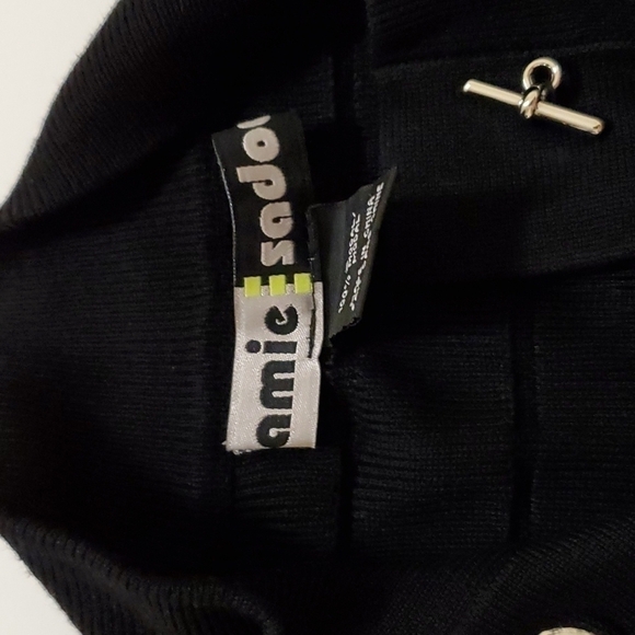 𝅺JAMIE Sadock black knit vest with zip pocket closure - Picture 3 of 5